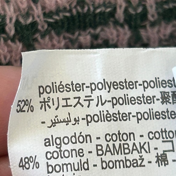 Zara Women's Jacquard Green Pink Colorway Polo Straight Leg Pant Set - Large - Picture 8 of 11